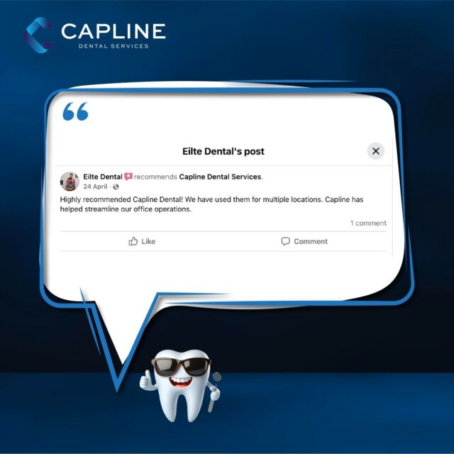 Nothing speaks louder than the words of a happy client. 

At Capline Dental Services, we take pride in being more than a service provider. 

We’re a partner you can count on, no matter how many locations you run.

#clientreview #clienttestimonial