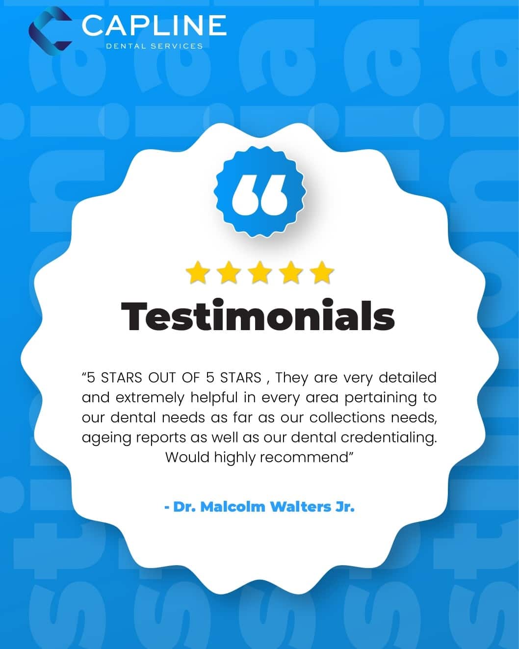 We’re proud to share this 5-star review from Dr. Malcolm Walters Jr., reflecting the quality and consistency our clients rely on.

 #clientreview #clienttestimonial❤️ #happyclient
